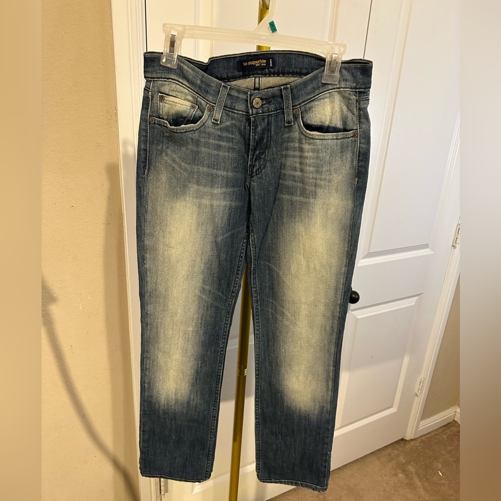 Levi’s two super low 524 jeans straight leg 7M